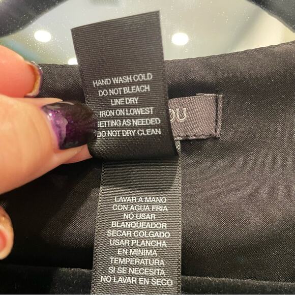 Bisou Bisou Michelle Bohbot Flowy Bell Sleeve Multicolor Top Blouse size XS - Picture 6 of 16